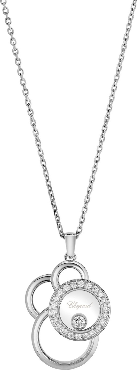 Chopard Happy Dreams Semi Pave Diamond Pendant Necklace