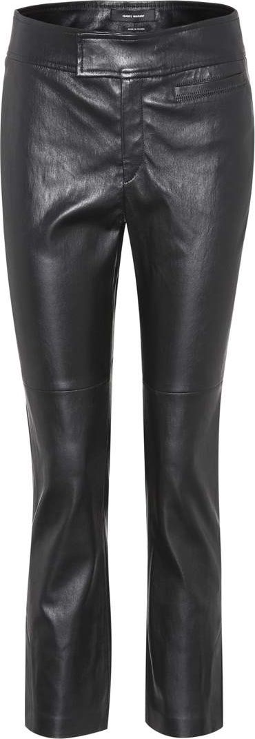 Isabel Marant Covida cropped leather trousers