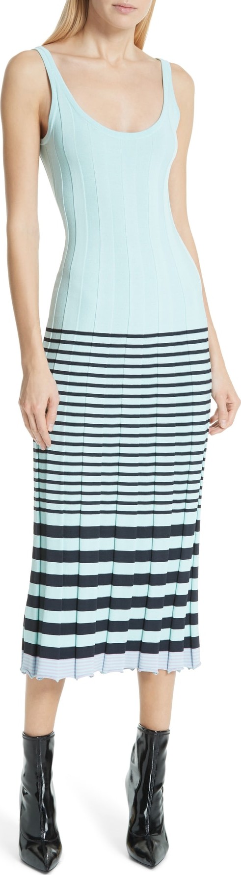 Jason Wu GREY Jason Wu Stripe Pleated Sweater Dress Jason Wu GREY Jason Wu Stripe Pleated Sweater Dress