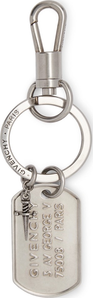 Givenchy Silver-Tone Key Fob