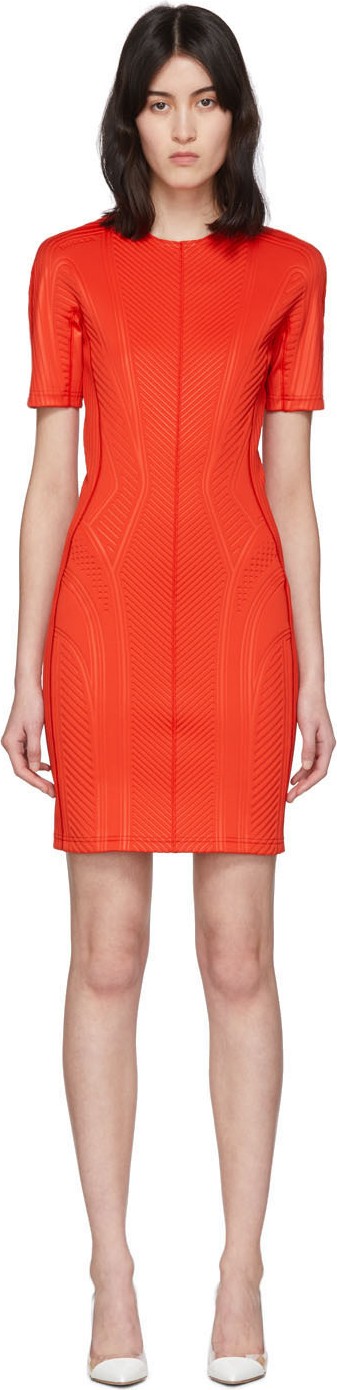 Mugler Red Scuba Crewneck Sweater