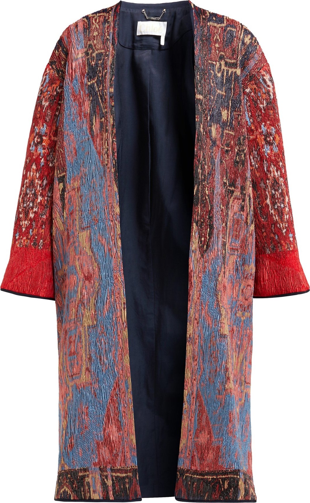 Chloe Tapestry silk-jacquard coat