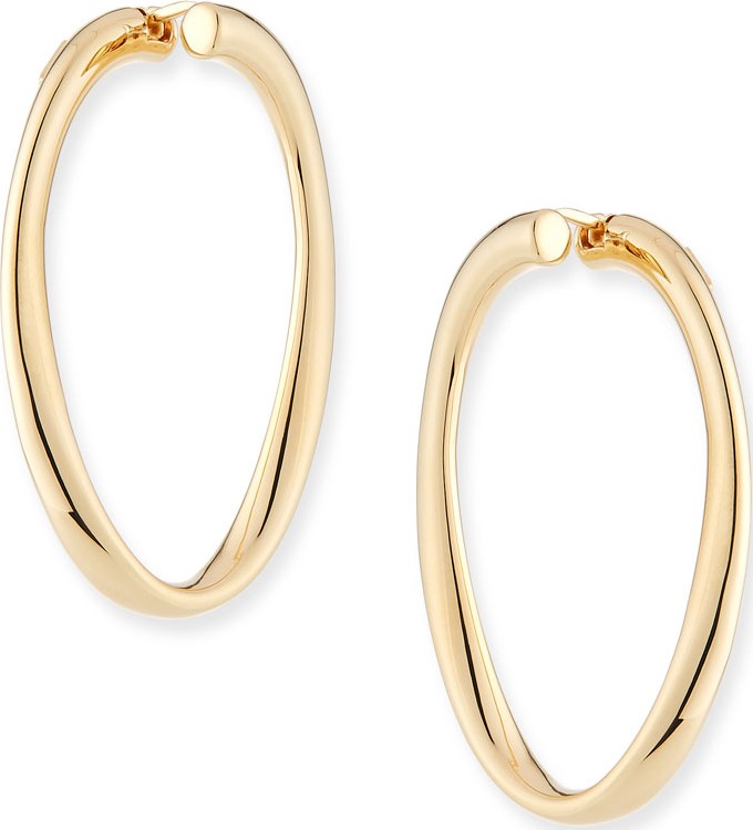 Alberto Milani Millennia 18k Gold Electroform Hoop Earrings