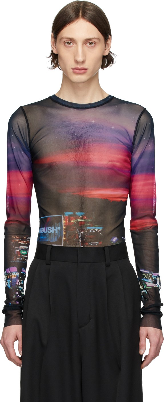 Ambush Multicolor Power Mesh Printed T-Shirt