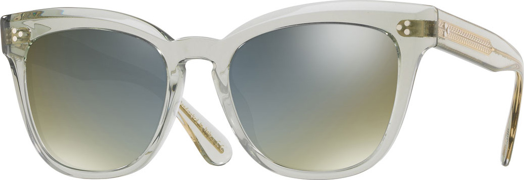 Oliver Peoples Marianela Rounded Plastic Mirrored Sunglasses