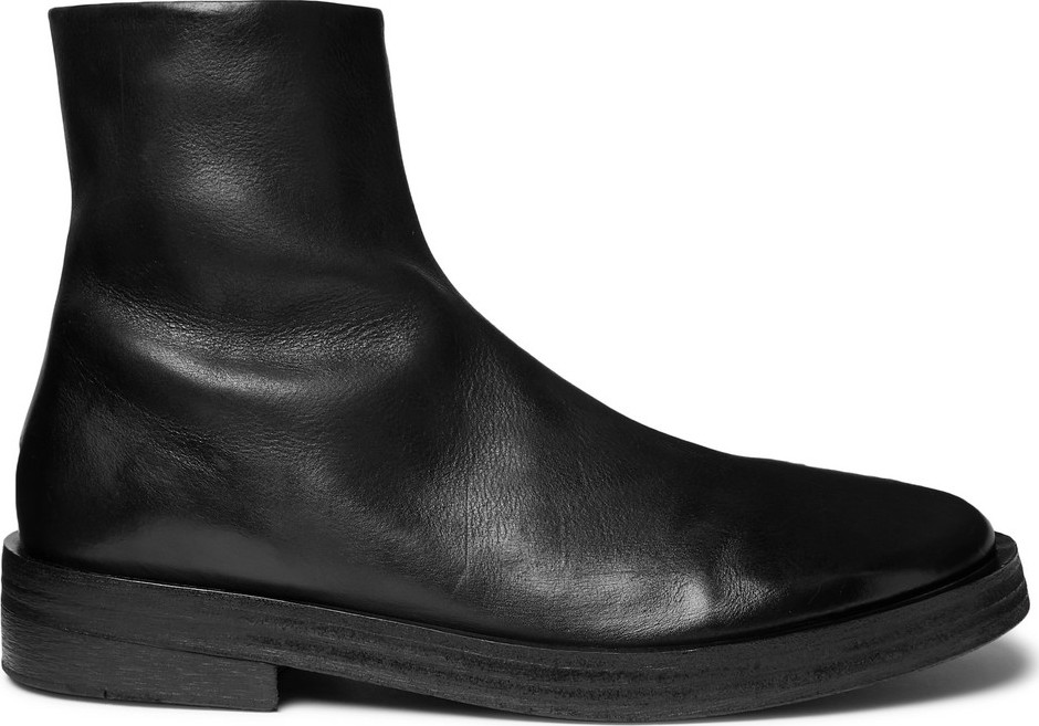 Marsell Listone Burnished-Leather Chelsea Boots