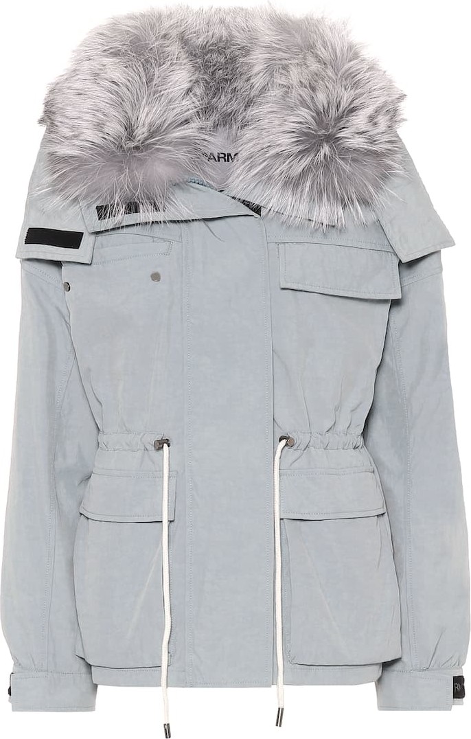 Yves Salomon Army fur-trimmed down parka