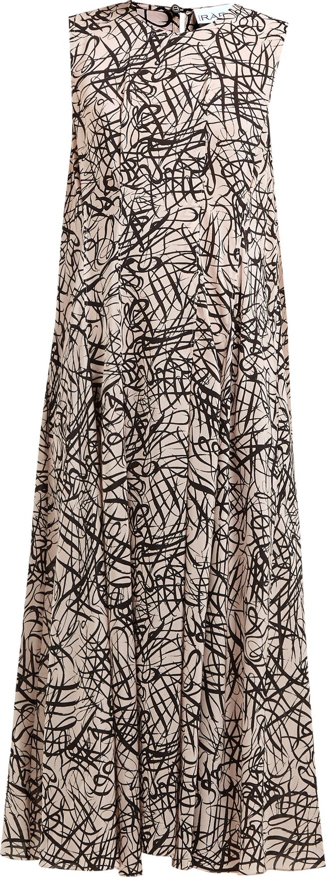 Raey Darted squiggle-print silk dress