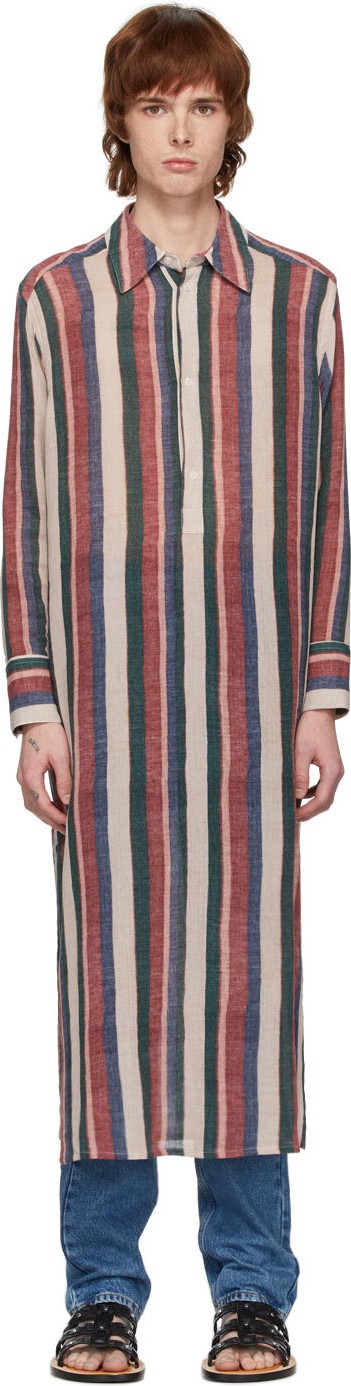 LOEWE Multicolor Stripe Long Tunic Shirt