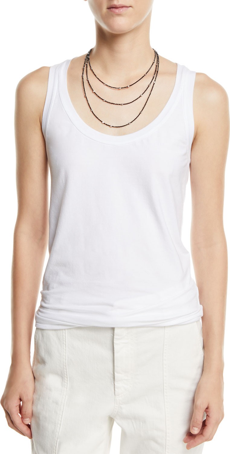 Brunello Cucinelli Spinel Monili Wrap Bracelet Necklace