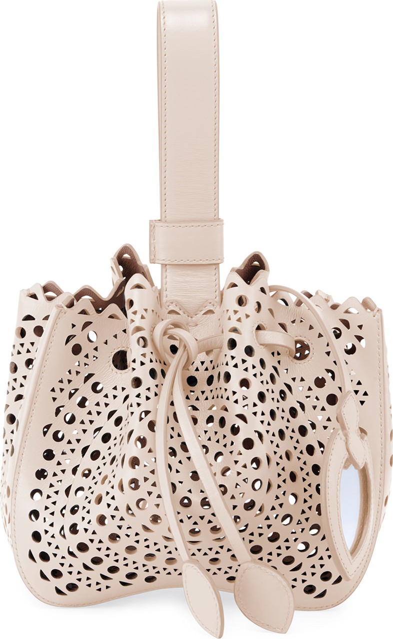 Alaïa Rose Marie Mini Bucket Bag