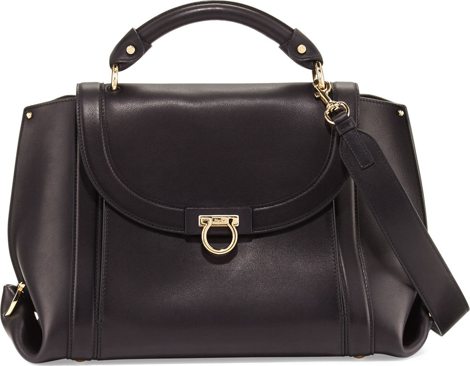 Salvatore Ferragamo Medium Top Handle, Nero