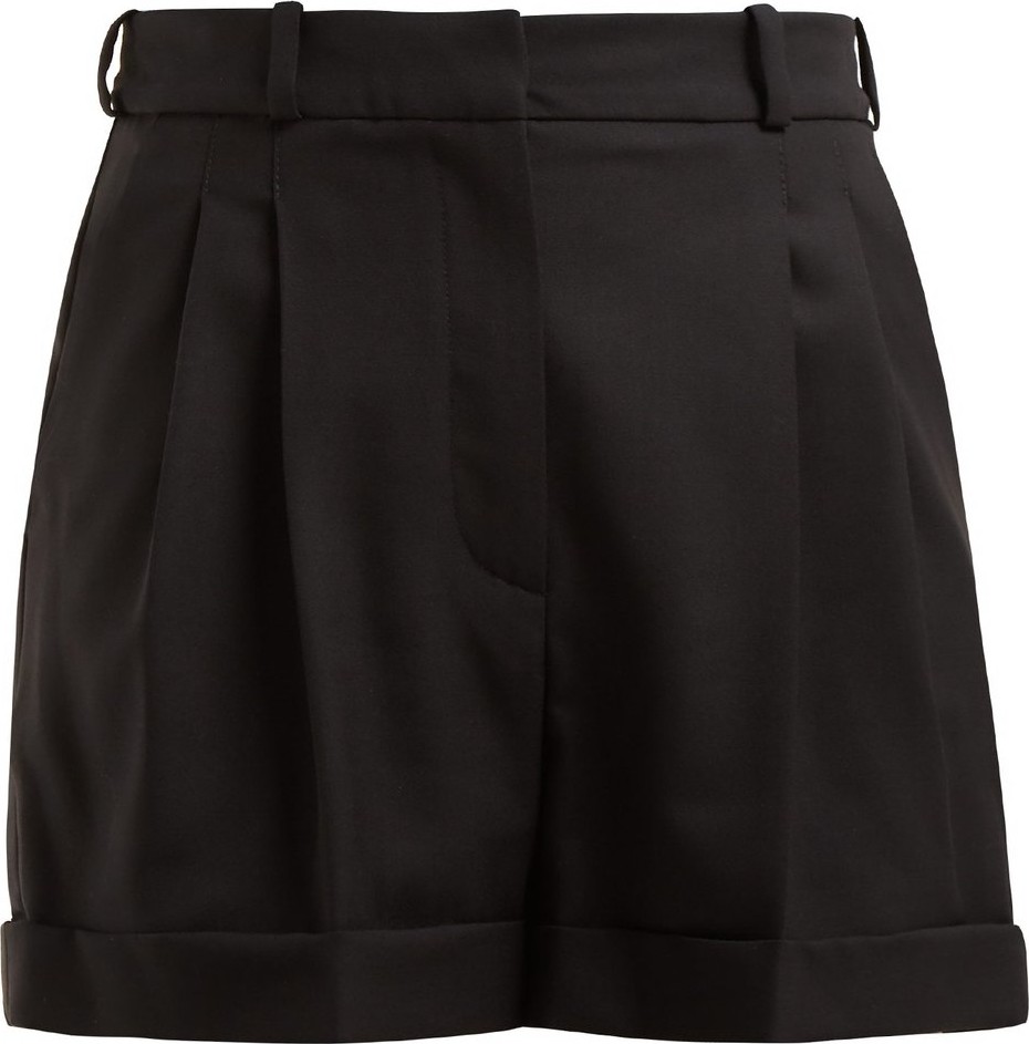 Racil City high-rise wool shorts