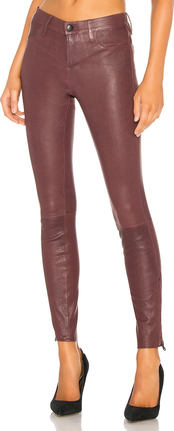 J BRAND Mid Rise Skinny Leather Pant