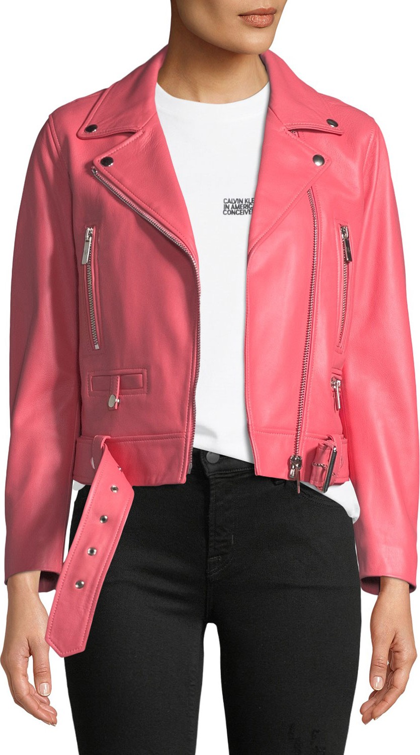 Nour Hammour Route Classic Leather Moto Jacket