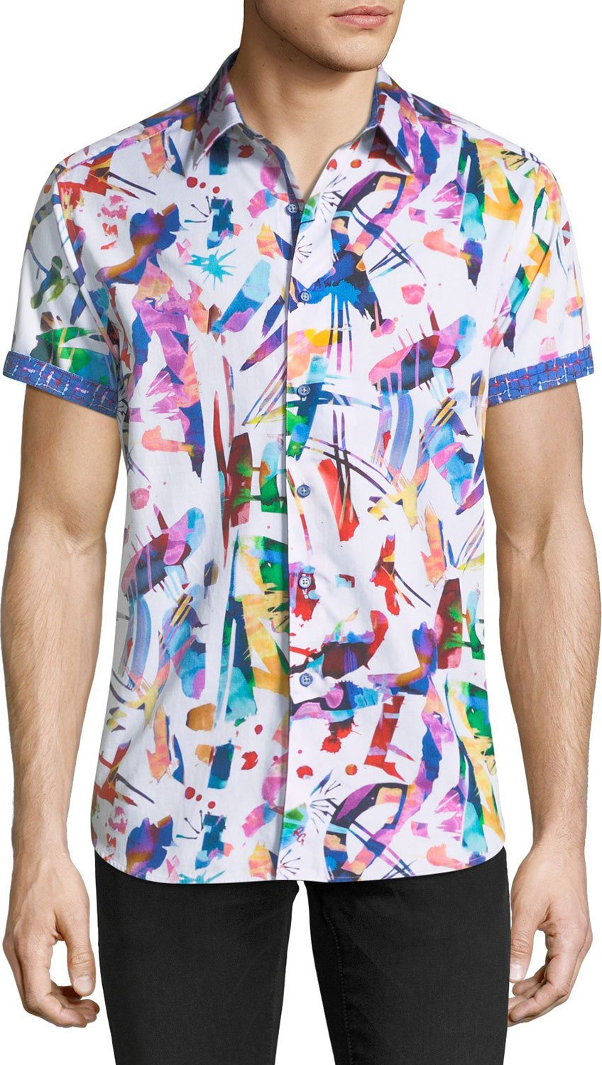 Robert Graham Lerry Woven Multicolor Shirt