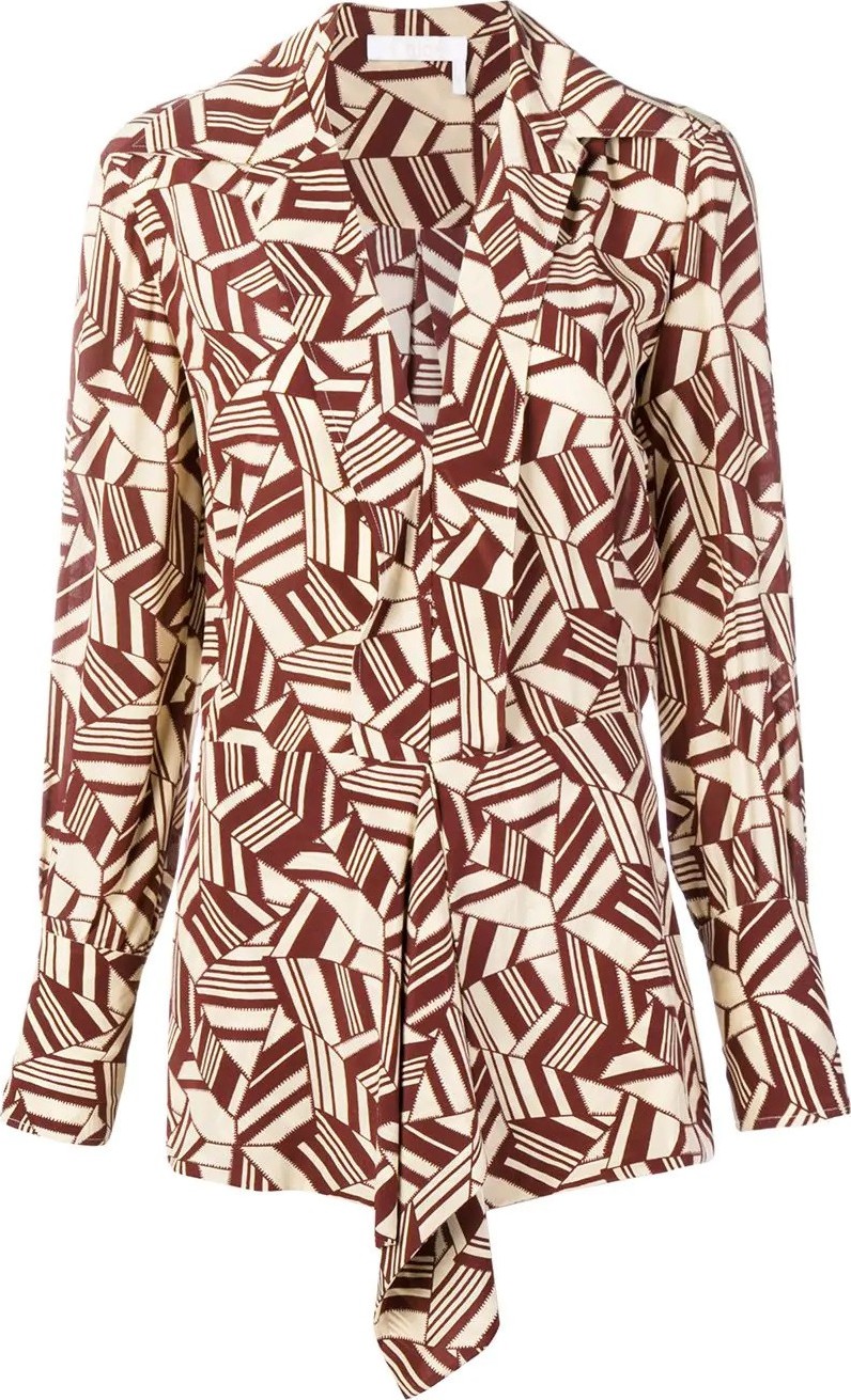 Chloe printed blouse