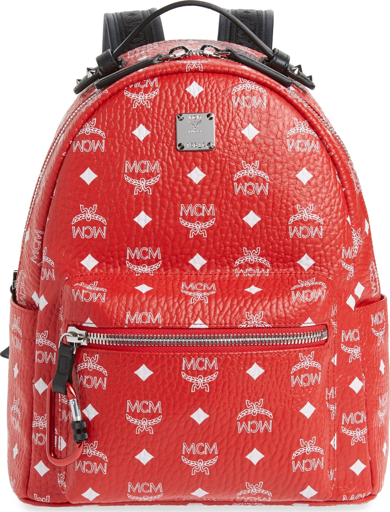 MCM Medium Stark Coated Canvas Backpack