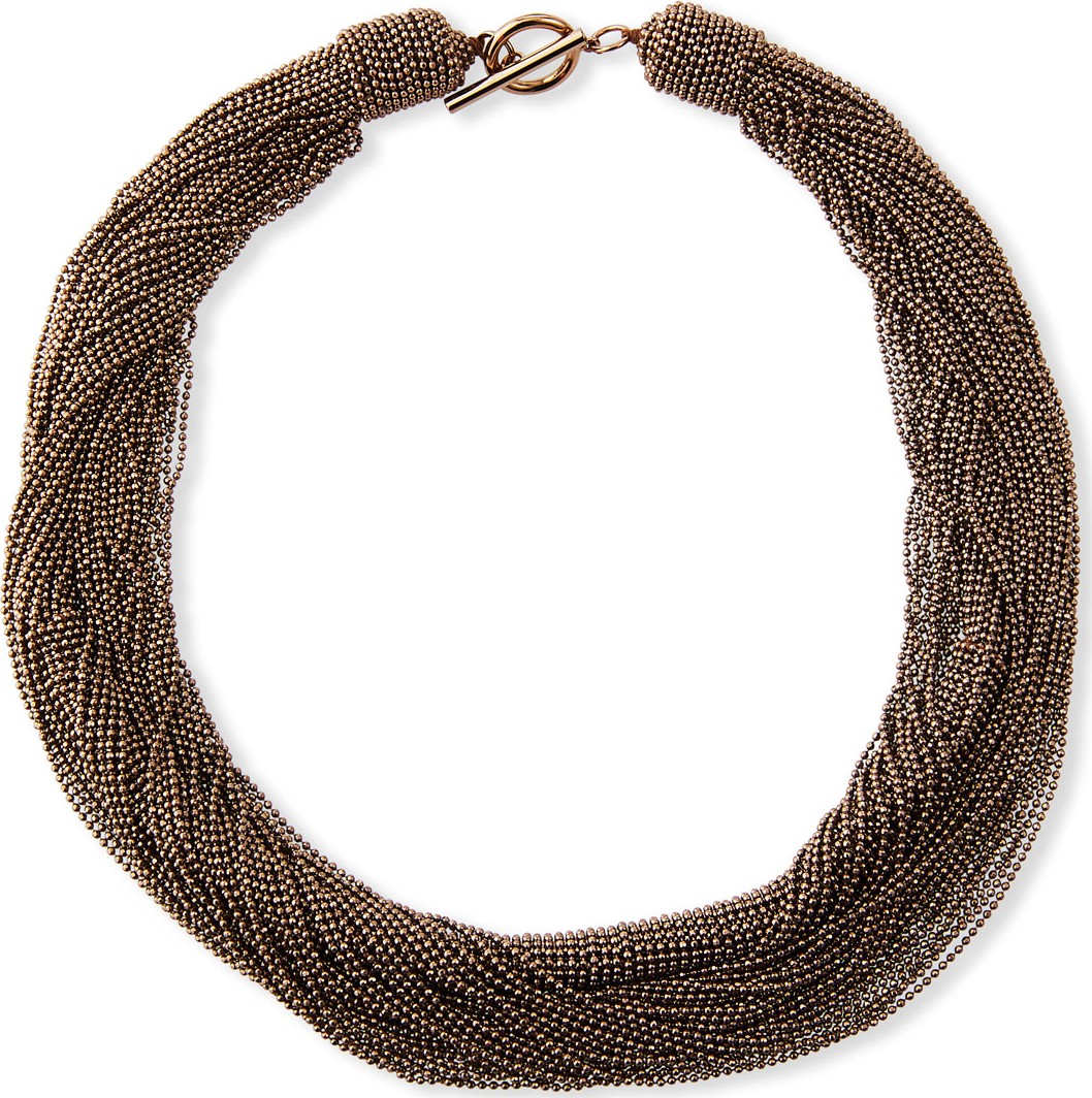 Brunello Cucinelli Twisted Monili Choker Necklace