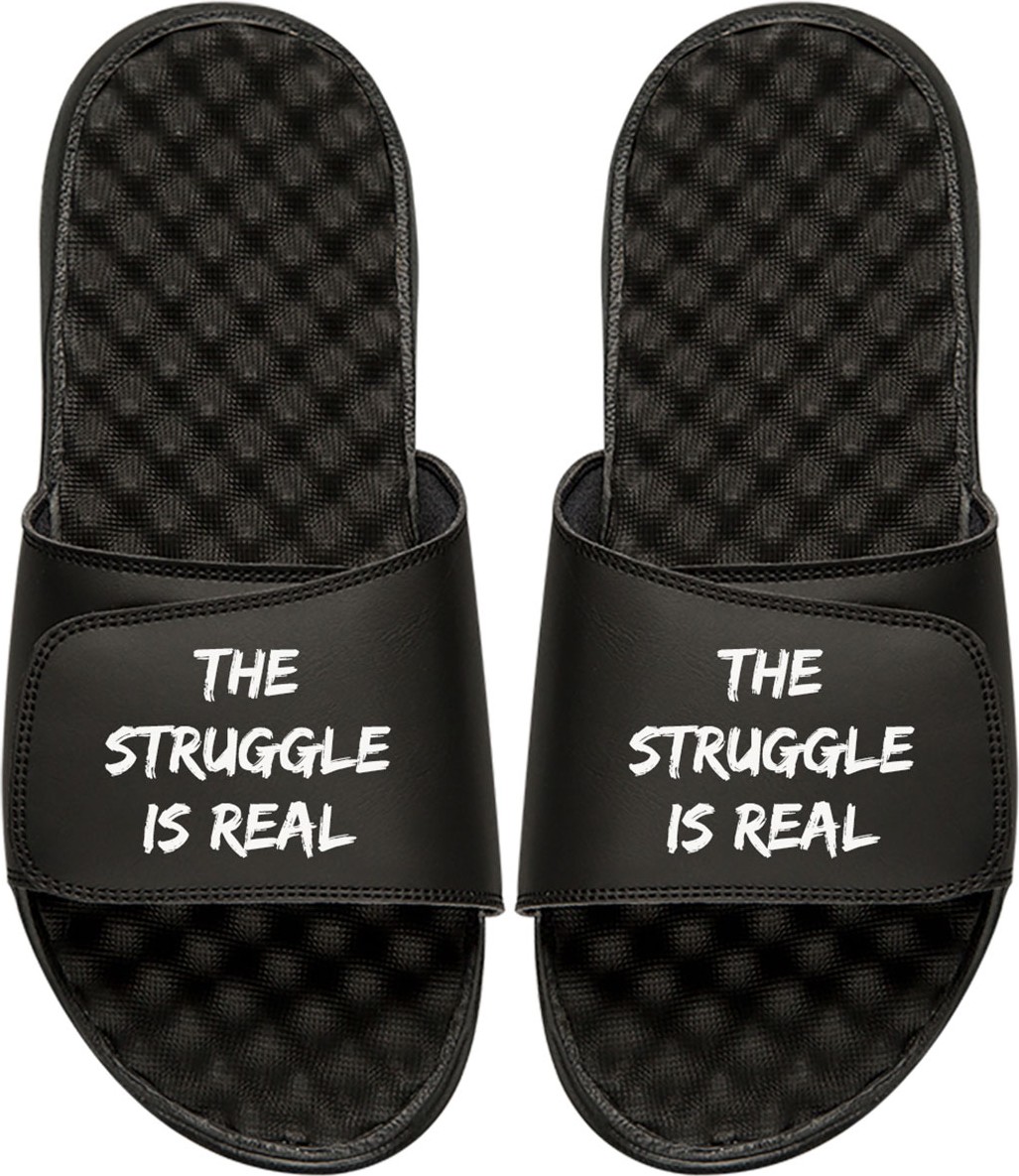 ISlide Men's The Struggle Is Real Slide Sandal