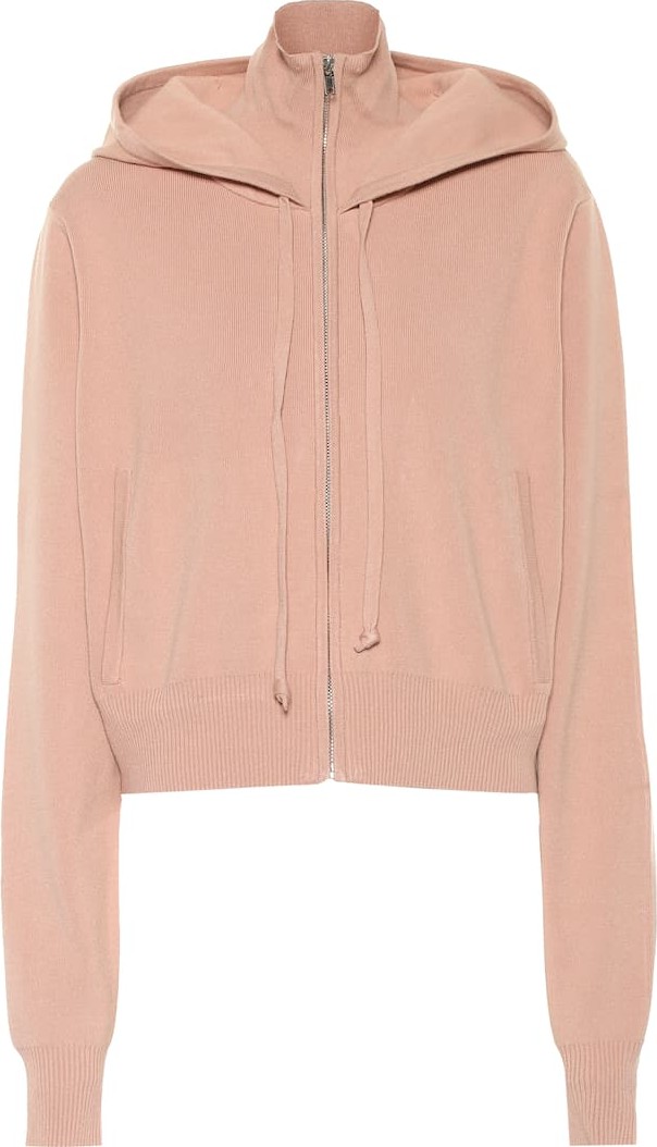 LIVE THE PROCESS Crop knit hoodie