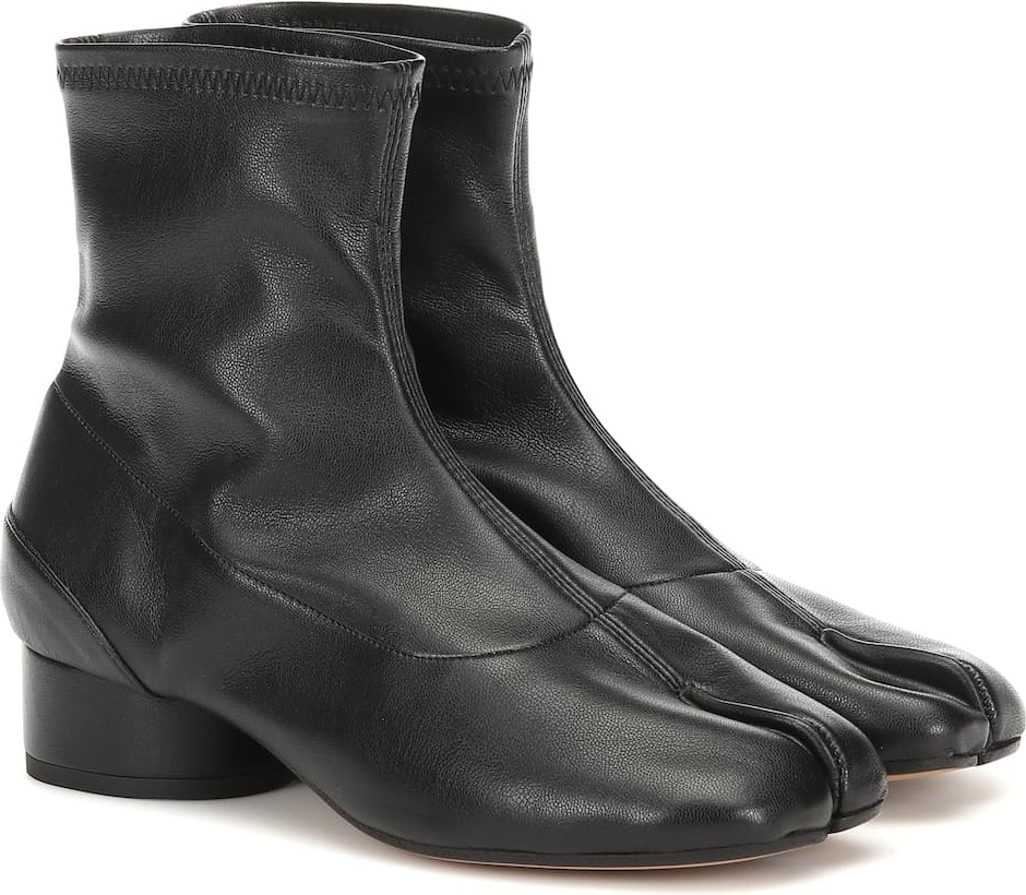 Maison Margiela Tabi leather ankle boots