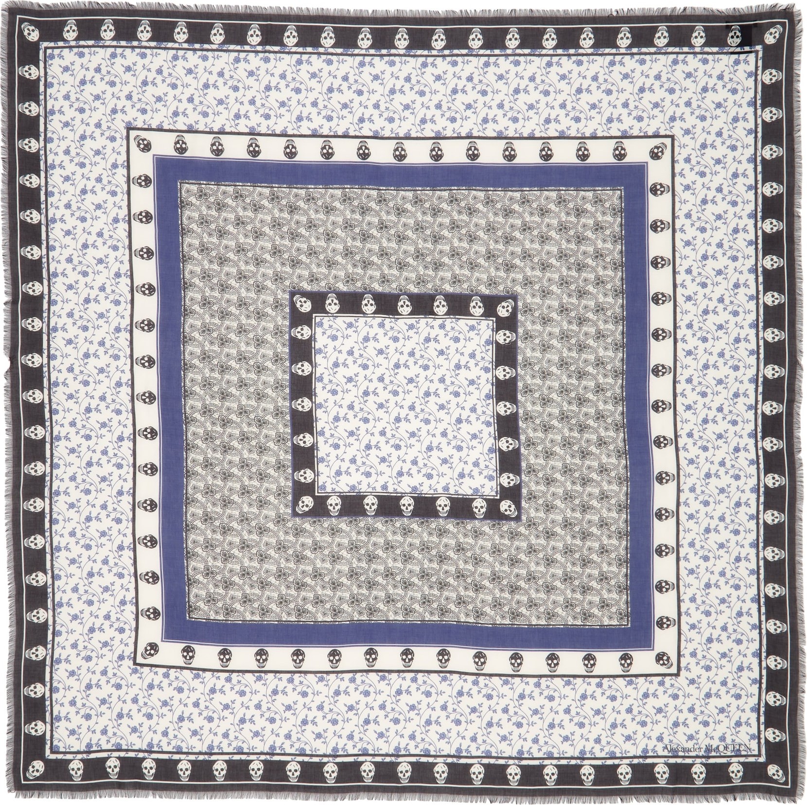 Alexander McQueen Victorian Floral Scarf