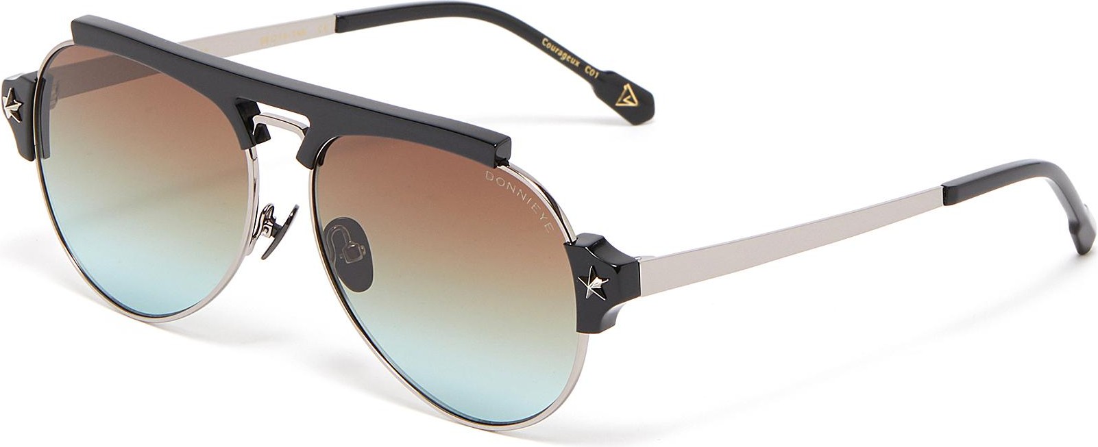 DonniEYE 'Courageux' Star bar aviator sunglasses
