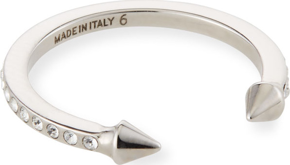 Vita Fede Super Ultra Mini Titan Ring with Crystals