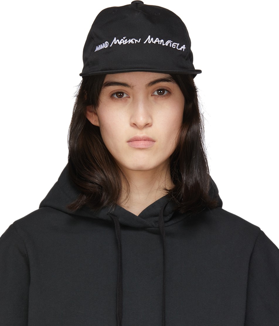 MM6 Maison Margiela Black Logo Cap