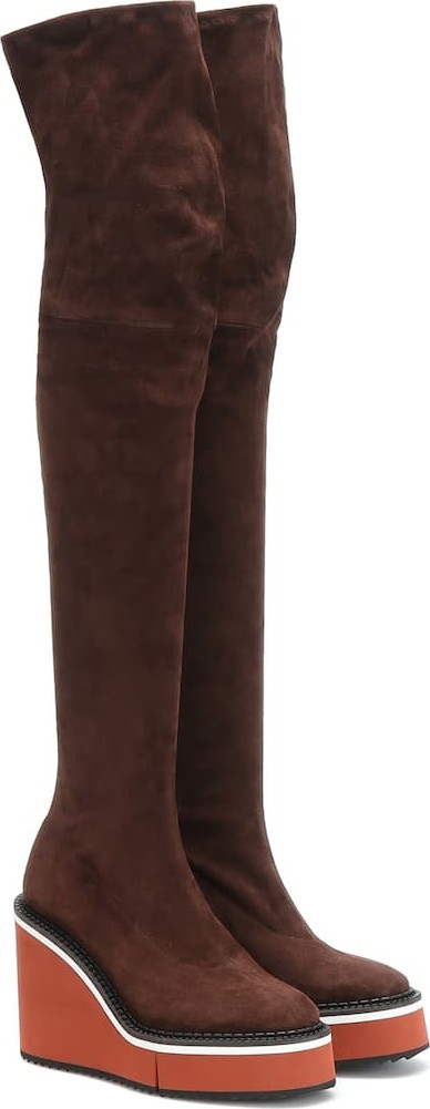 Robert Clergerie Belize suede over-the-knee boots
