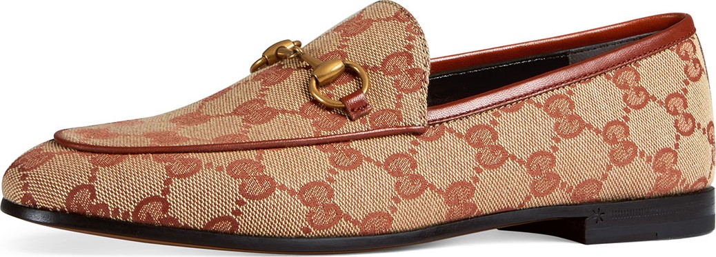Gucci GG Canvas Flat Loafers
