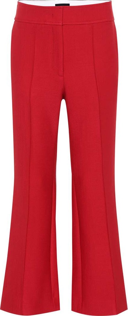 Joseph Wool-blend high-rise flared pants