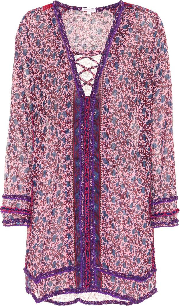 Poupette St Barth Bibi cotton tunic dress