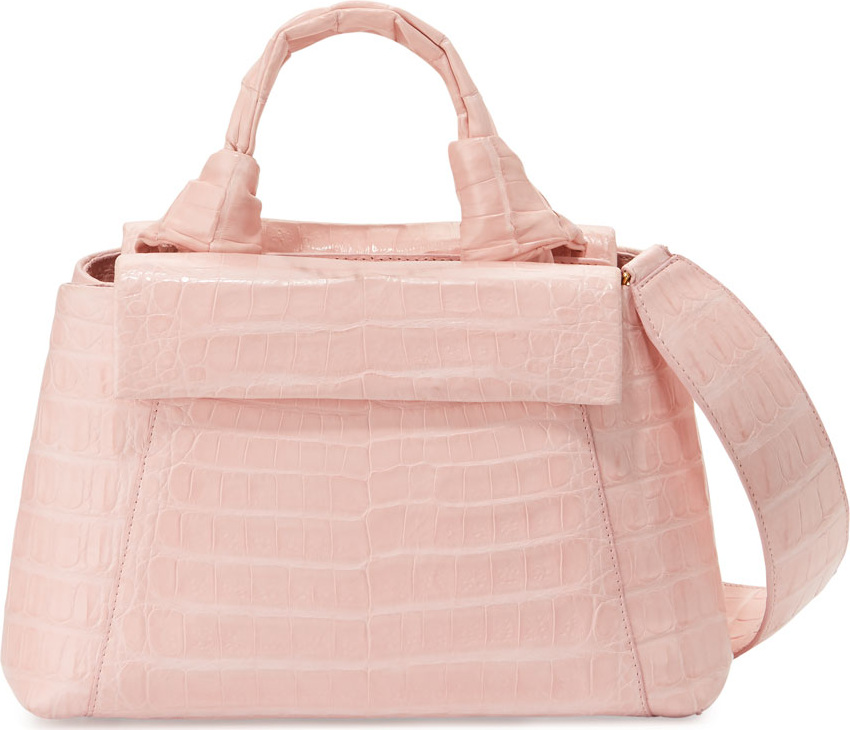 Nancy Gonzalez Crocodile Knot-Handle Mini Tote Bag