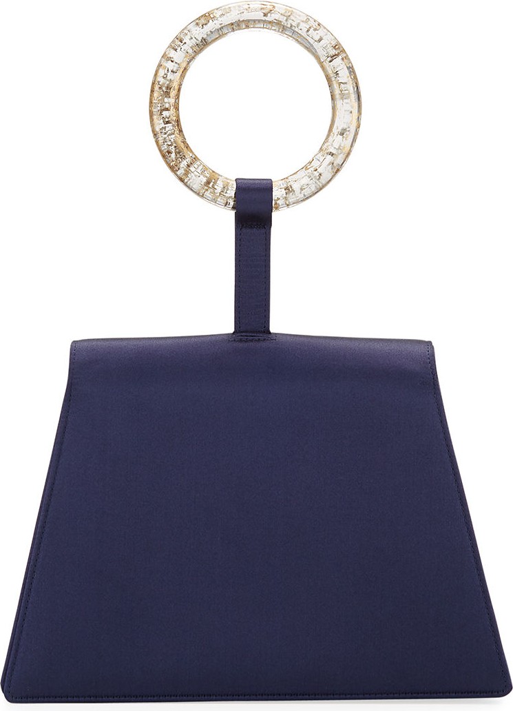 Carolina Santo Domingo Satin Bangle Clutch Bag