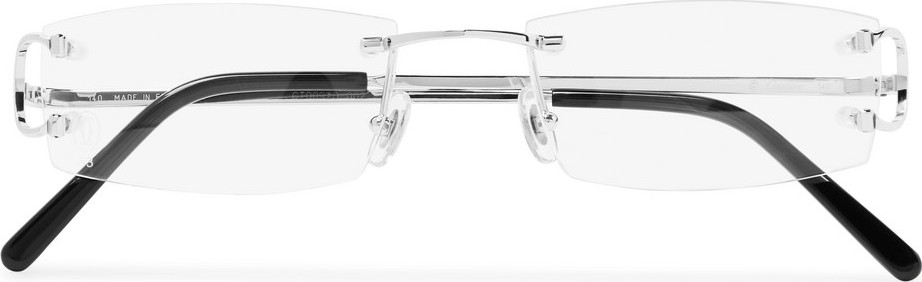 Cartier Frameless Silver-Tone Optical Glasses