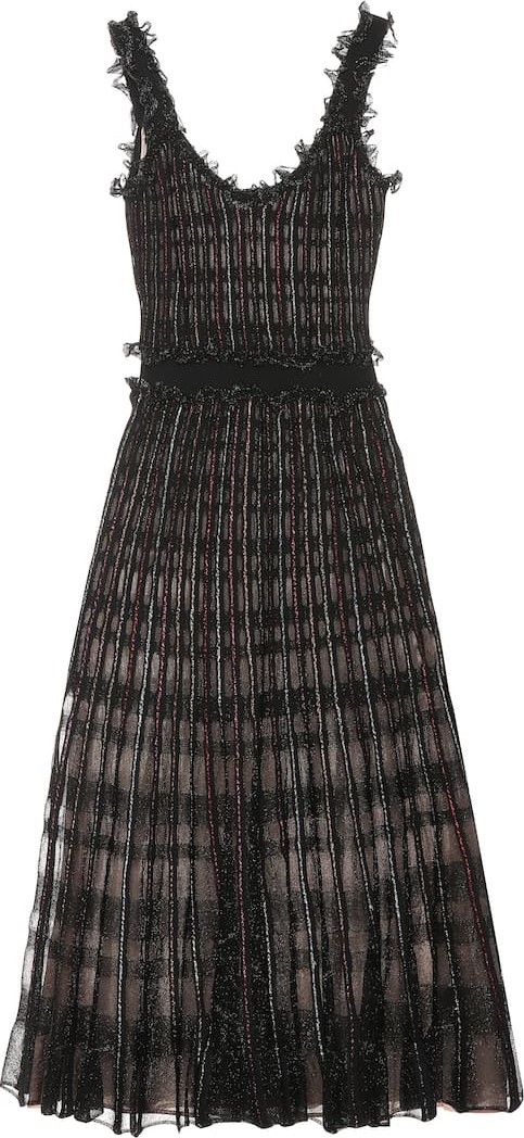 Alexander McQueen Checked knit dress