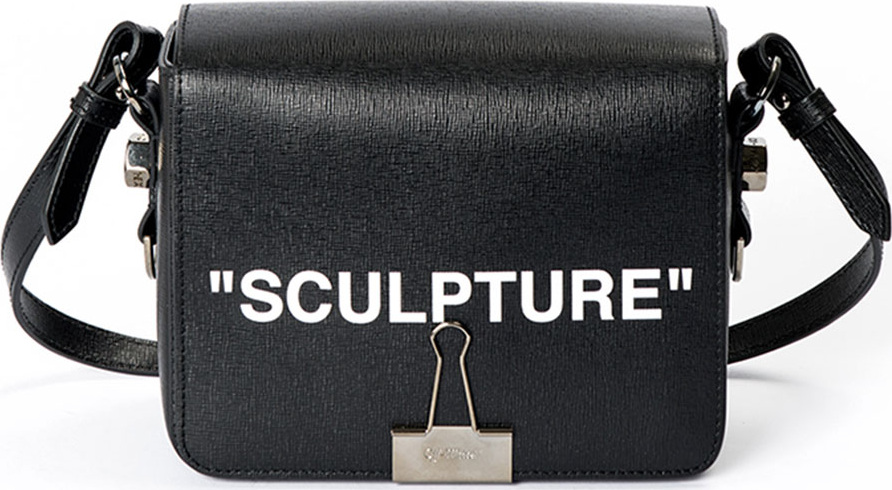 Off White "Sculpture" Flap Shoulder Bag