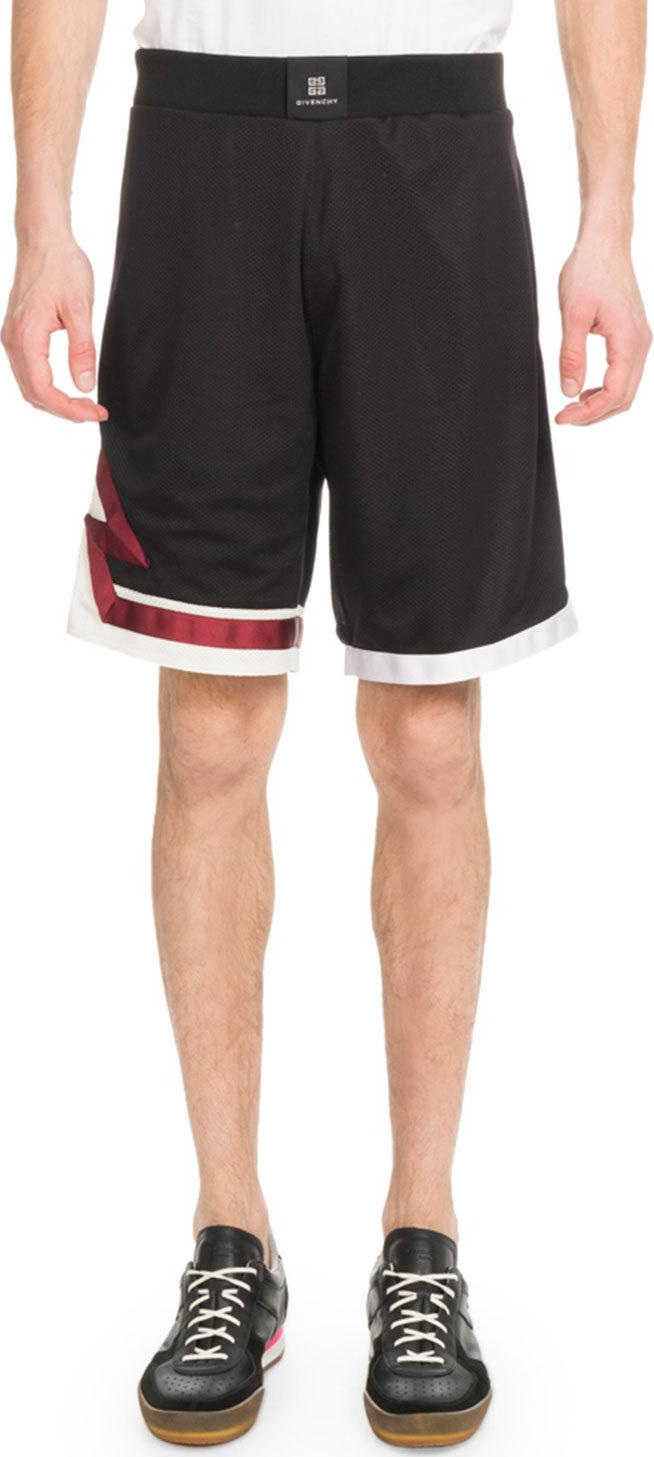 Givenchy Men's Lightning Bolt Basketball Shorts