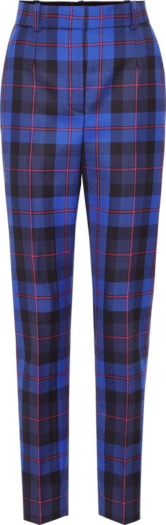 Versace Wool high-rise straight pants