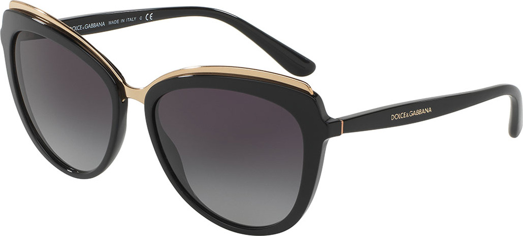 Dolce & Gabbana Metal-Trim Gradient Cat-Eye Sunglasses