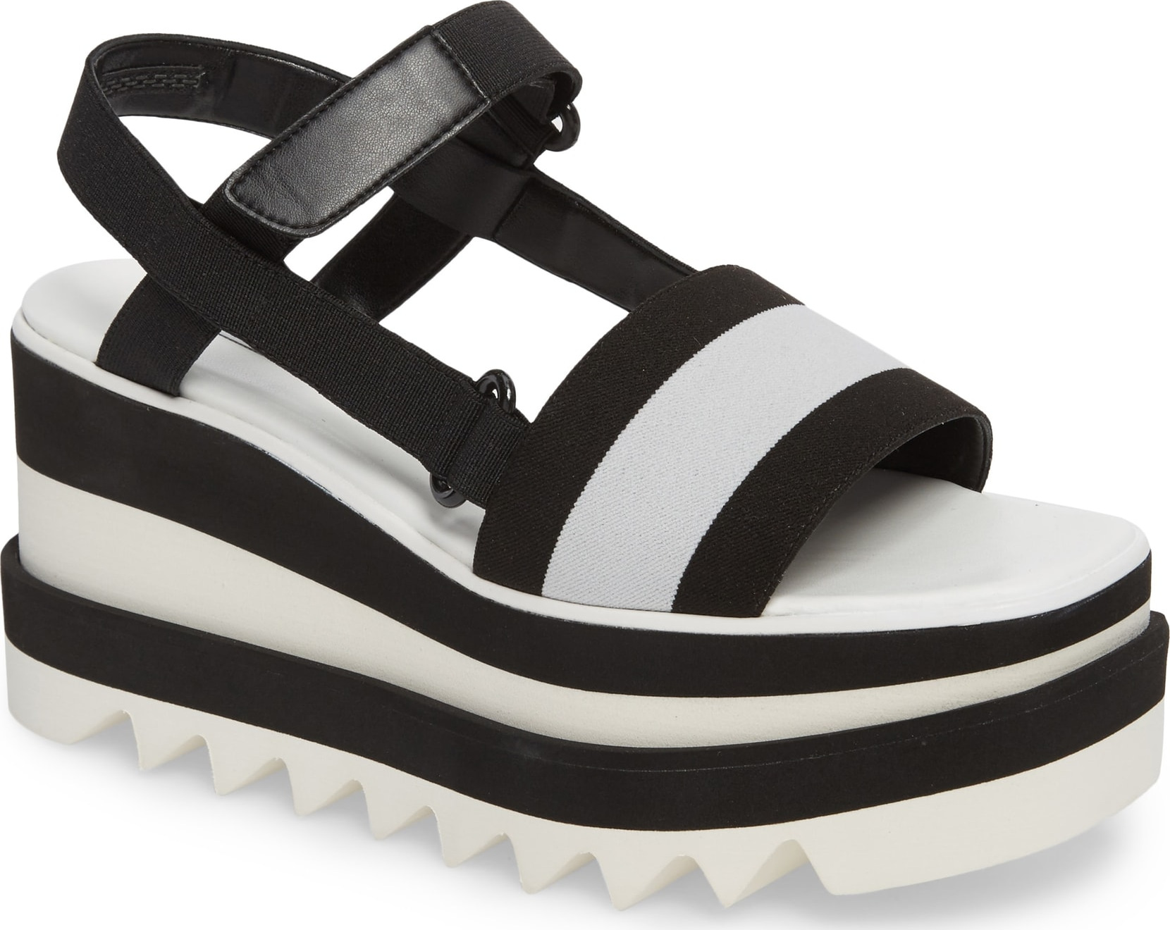 Stella McCartney Stripe Platform Sandal