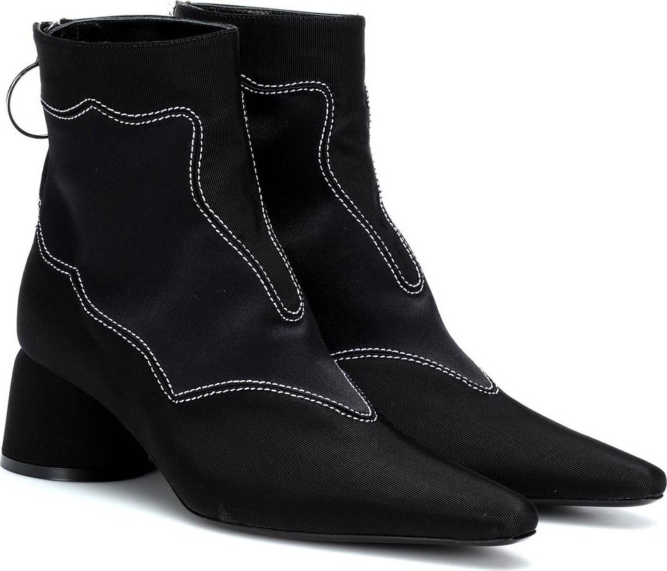 Ellery Moiré satin ankle boots