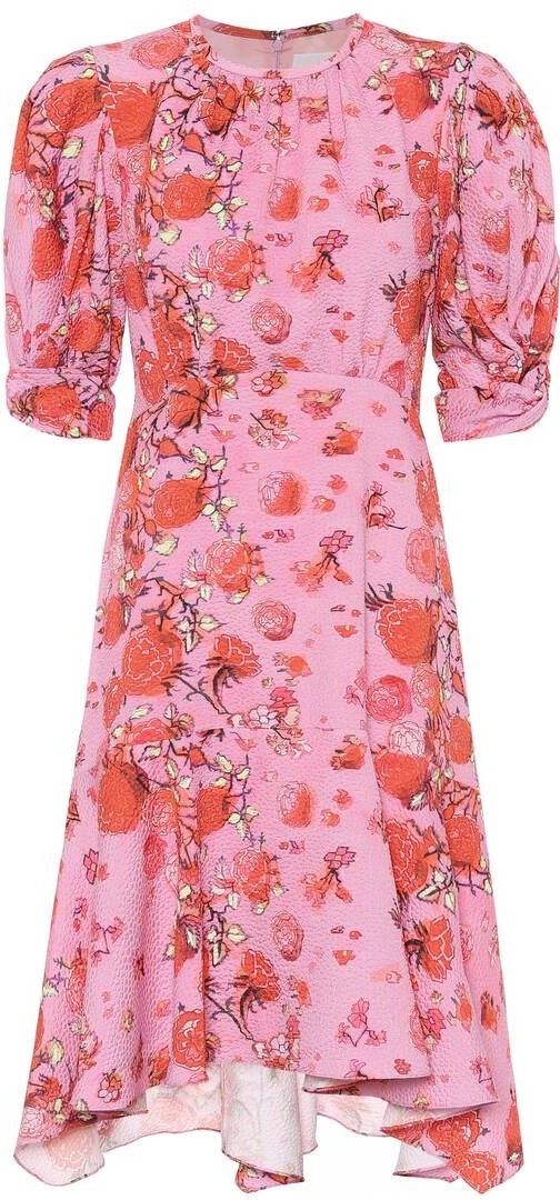 Peter Pilotto Asymmetric floral minidress