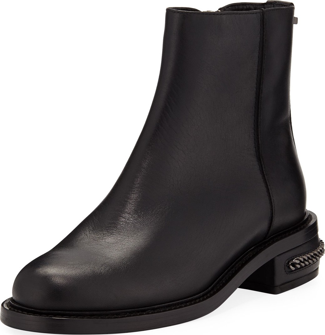 Aquatalia Addison Leather Zip Booties