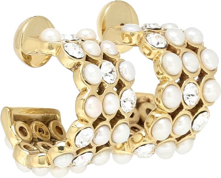 Ellery Embellished hoop earrings