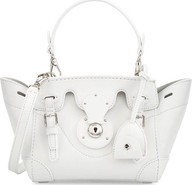 Ralph Lauren Soft Ricky 18 Crossbody Bag, White