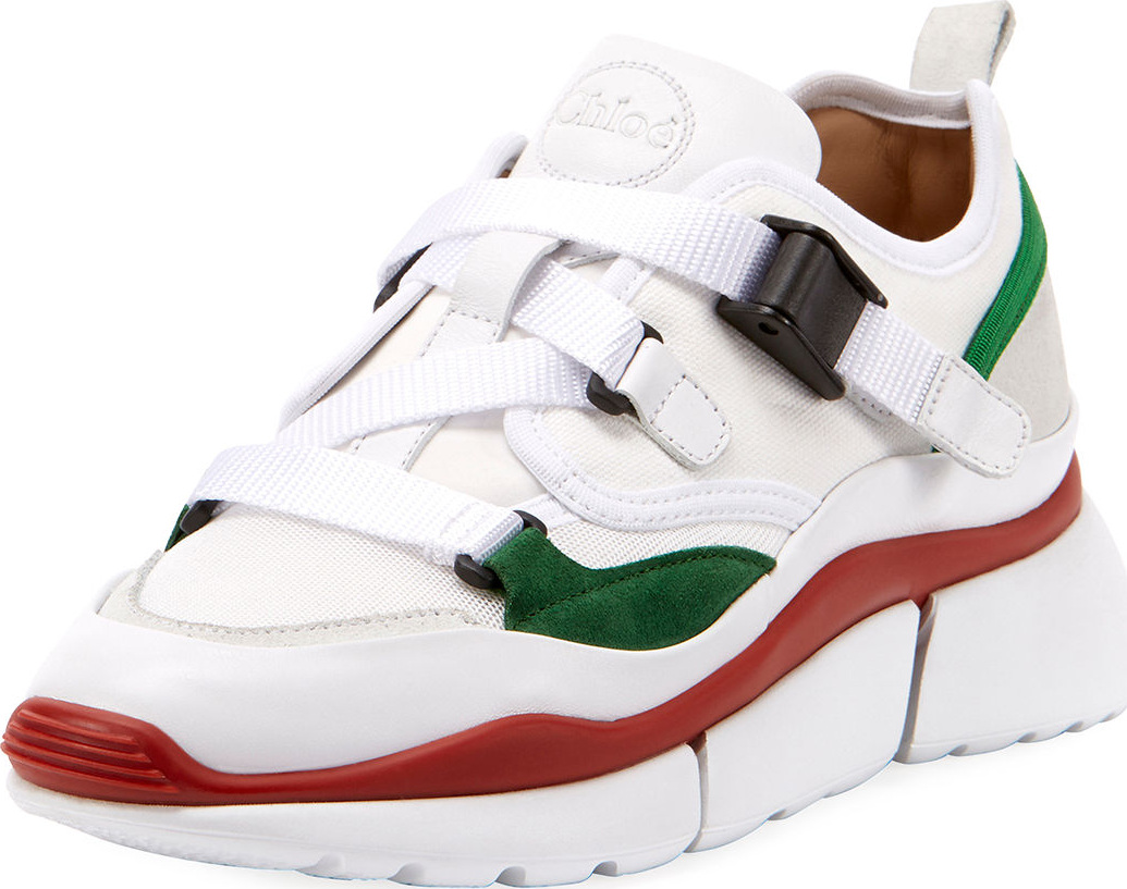 Chloe Multicolor Buckle Sneakers