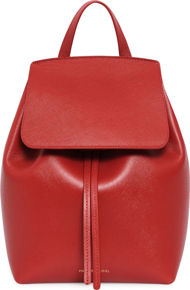 Mansur Gavriel Mini Saffiano Leather Backpack